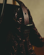 “BOTTEGA VENETA” 10’s Iridescent calfskin intrecciato trim crossbody bag