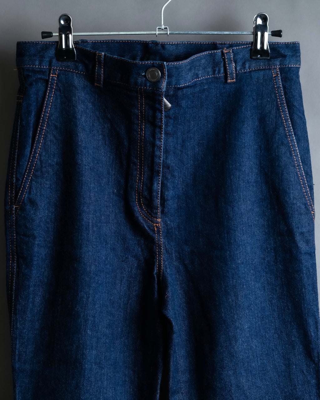 "BOTTEGA VENETA" Wide straight silhouette fisherman denim pants