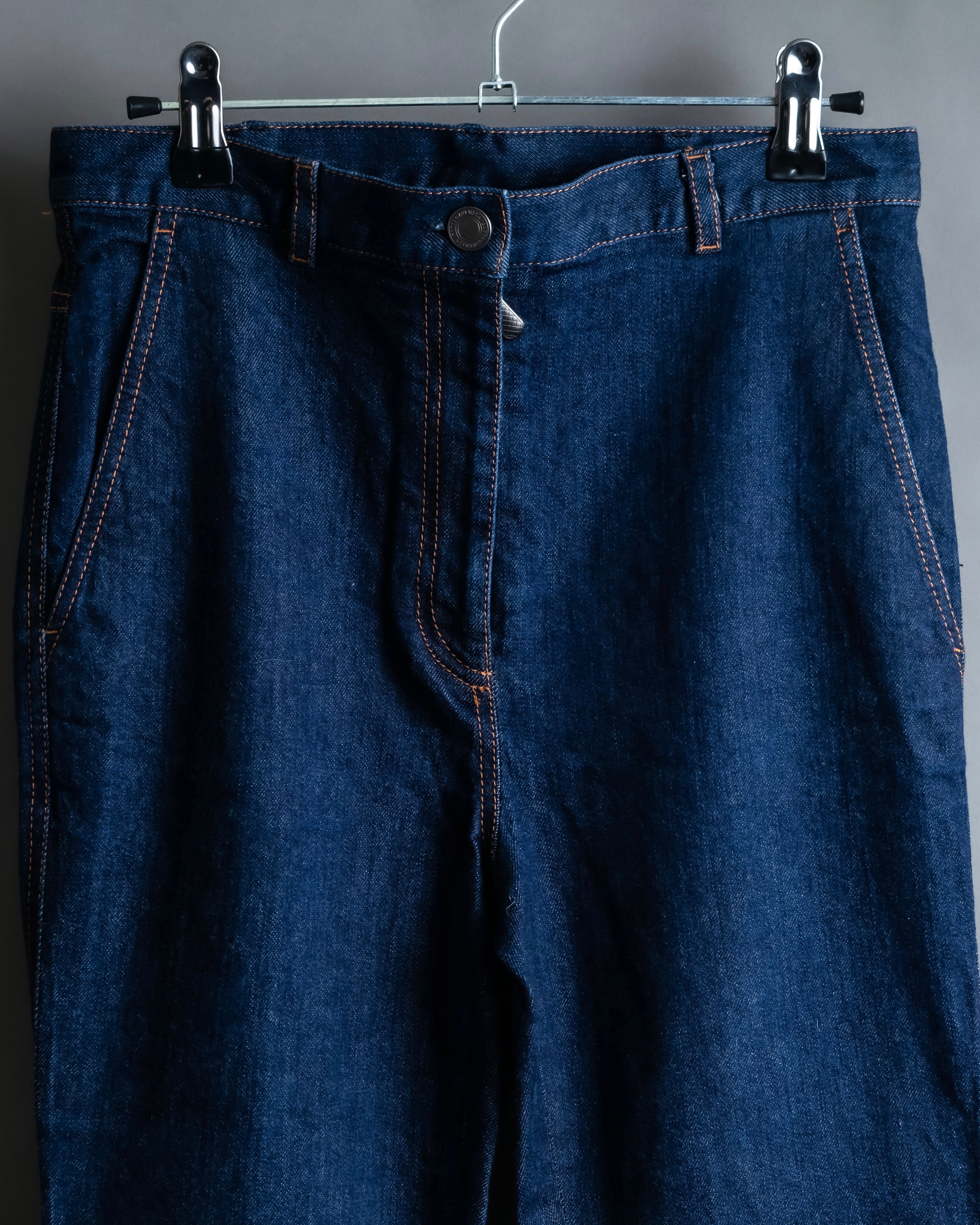 "BOTTEGA VENETA" Wide straight silhouette fisherman denim pants