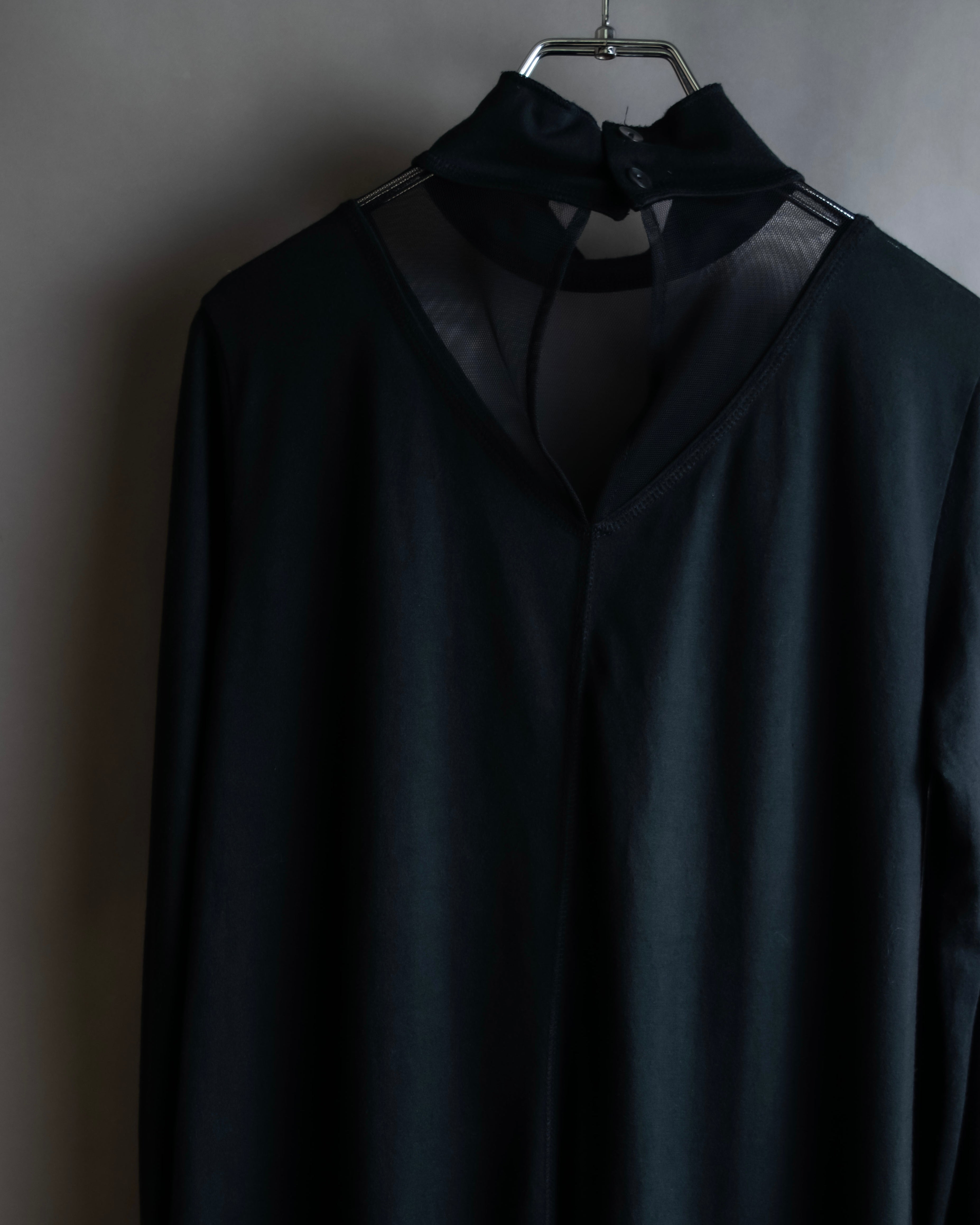 "JUNIOR GAULTIER" Sheer layered tie detail dress