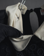 "RED VALENTINO" Lace bib knit tunic dress