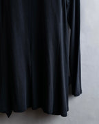 "YOHJI YAMAMOTO +NOIR" 21SS Drape panel design oversized shirt jacket