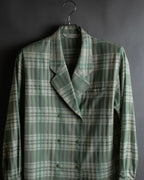 "BURBERRYS" Mint green check pattern skirt type set up