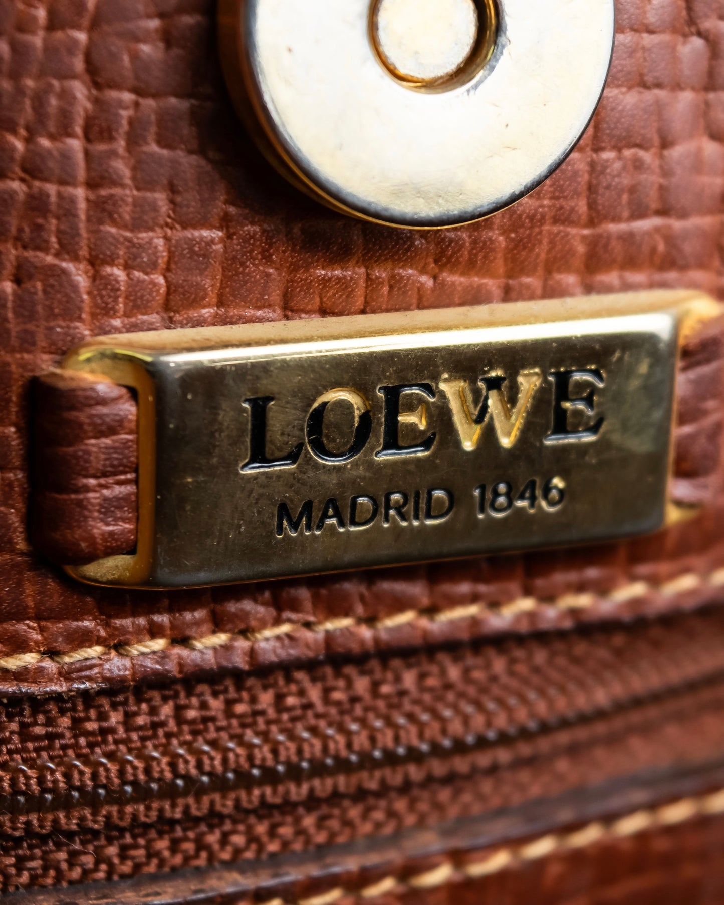 "LOEWE" Vintage texture tote bag