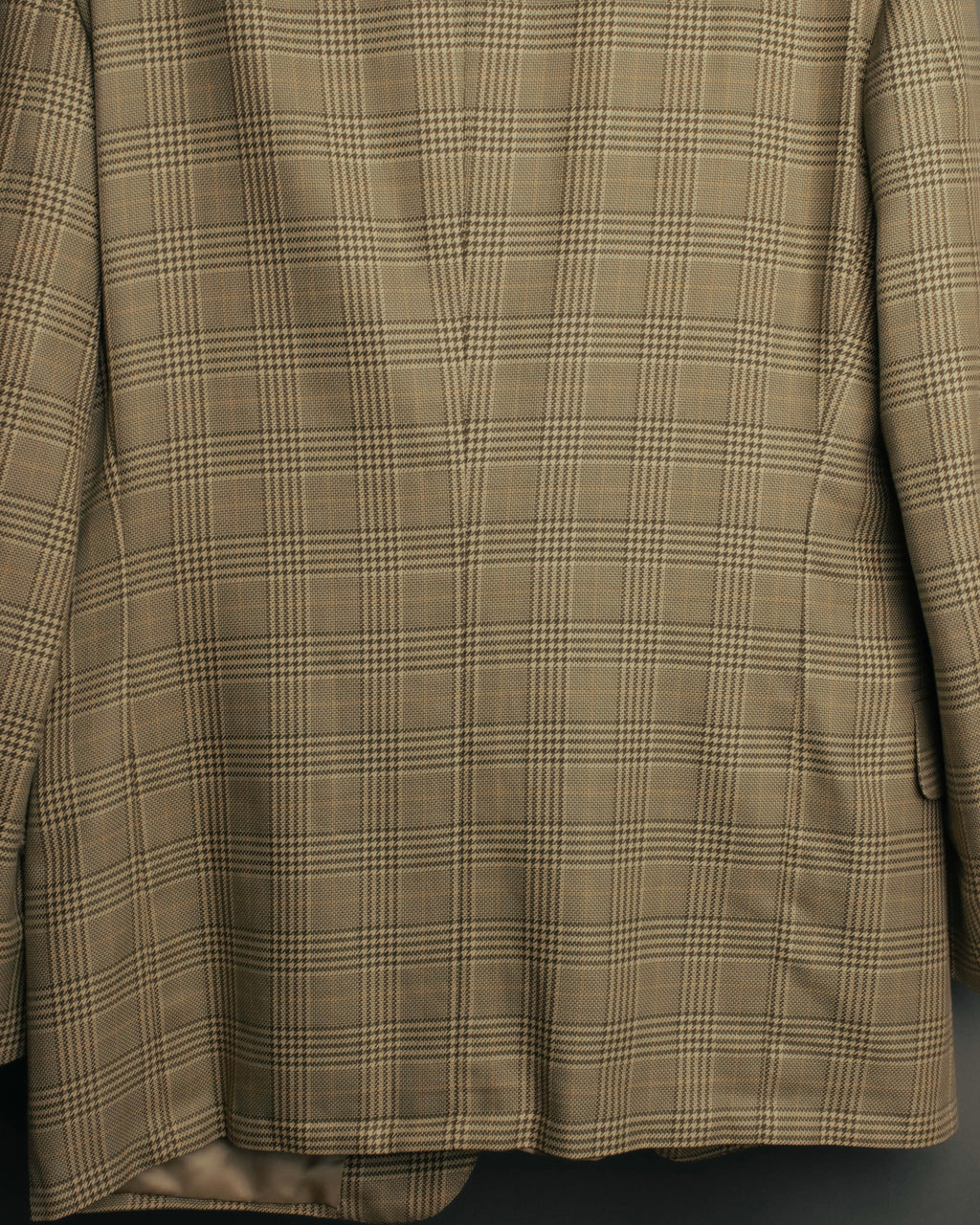 "GUCCI" 90's-00's Vintage houndstooth and glen check structured cotton jacket