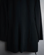 "Max Mara" 00’s Minimalist wrap-front structured jacket