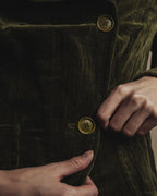 Chaqueta de terciopelo metálico de los años 90-00 de "Max Mara"