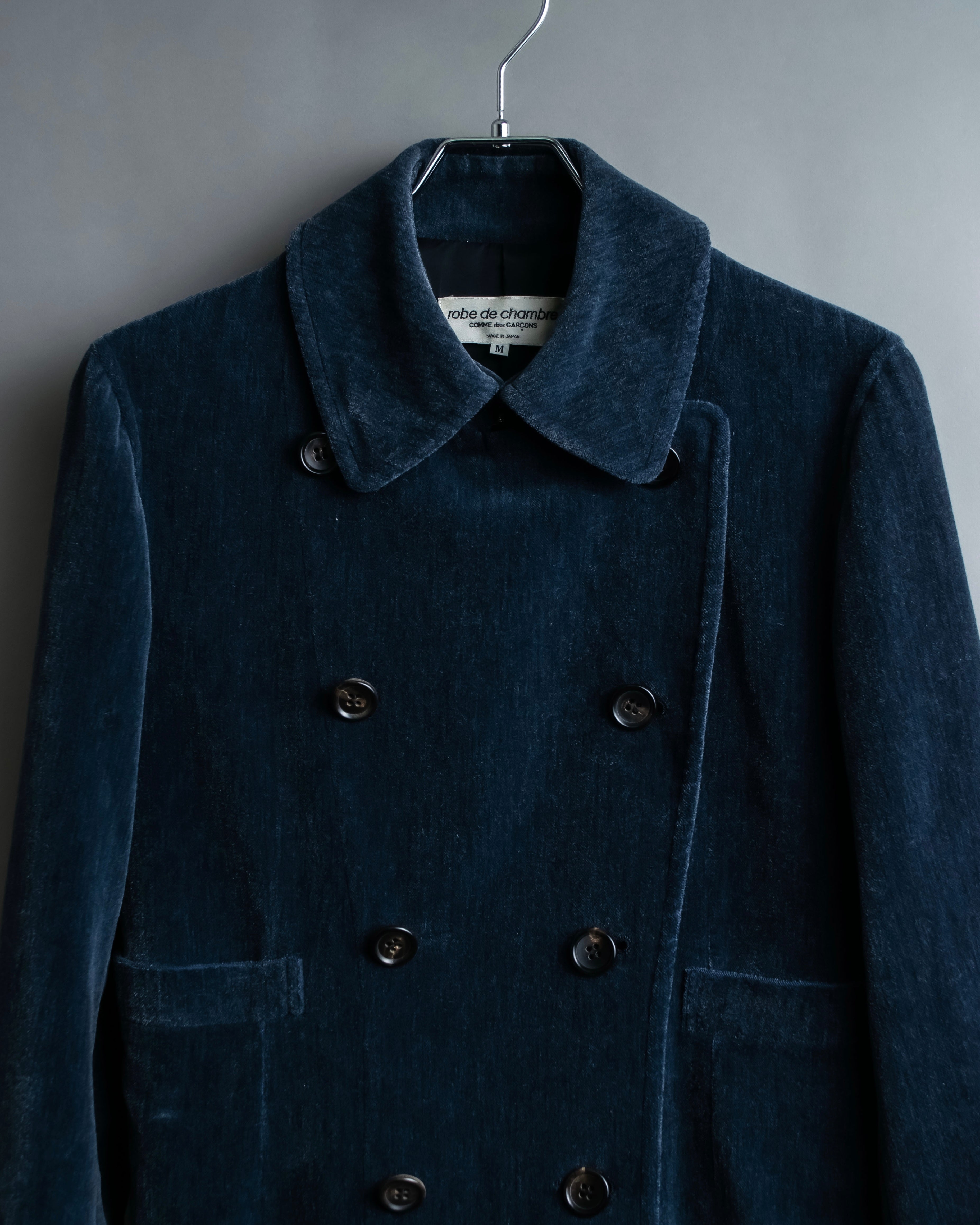 "Comme des garçons robe de chambre" Beautiful velour double half coat