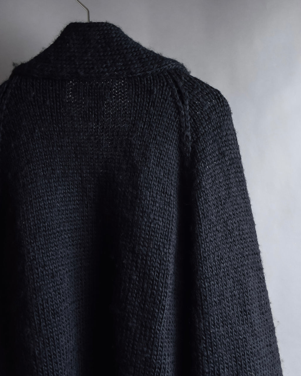 "YOHJI YAMAMOTO" 19AW Oversized cape knit cardigan