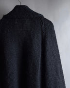 "YOHJI YAMAMOTO" 19AW Oversized cape knit cardigan