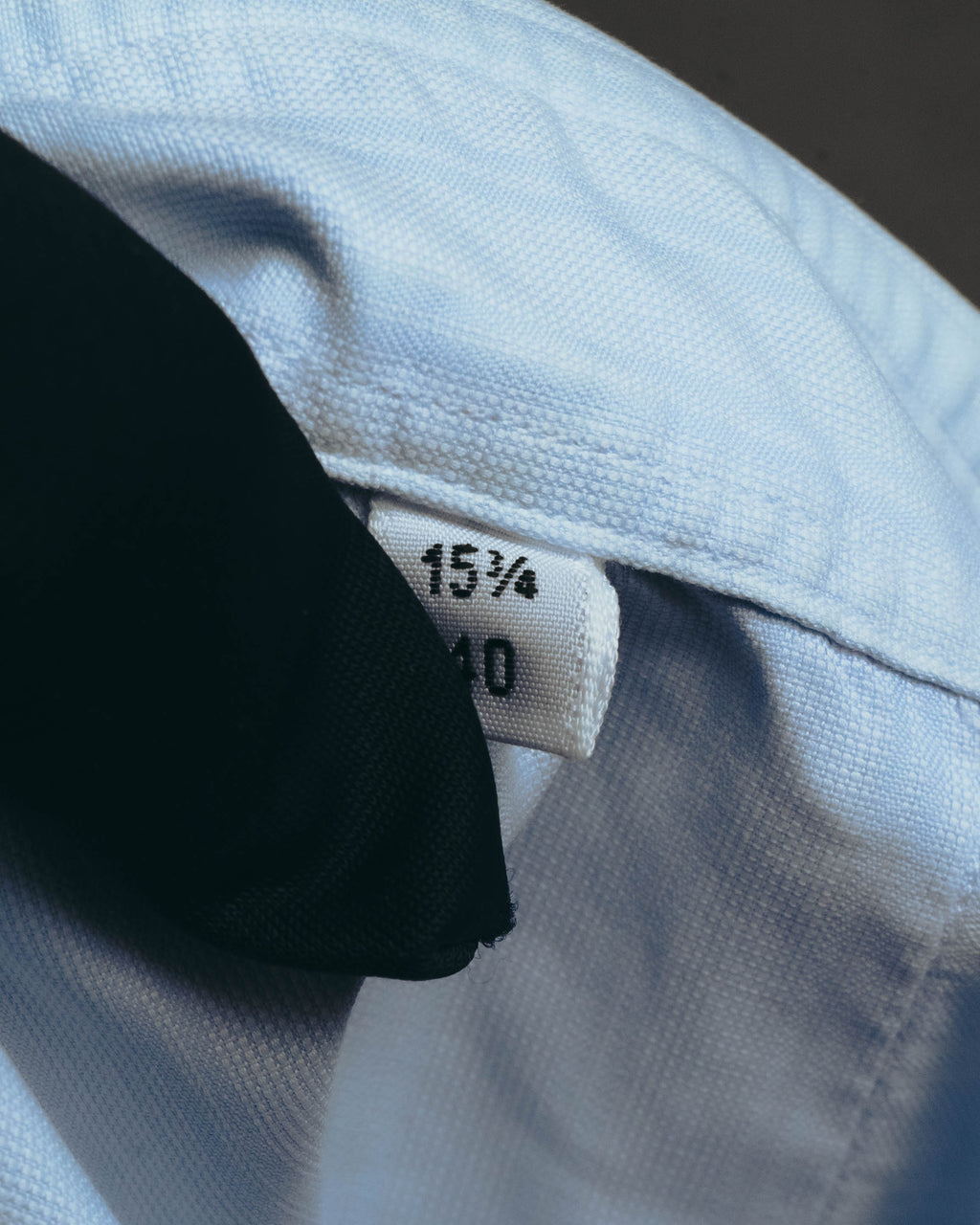 "Hermès" Vintage subtly woven cotton dress shirt