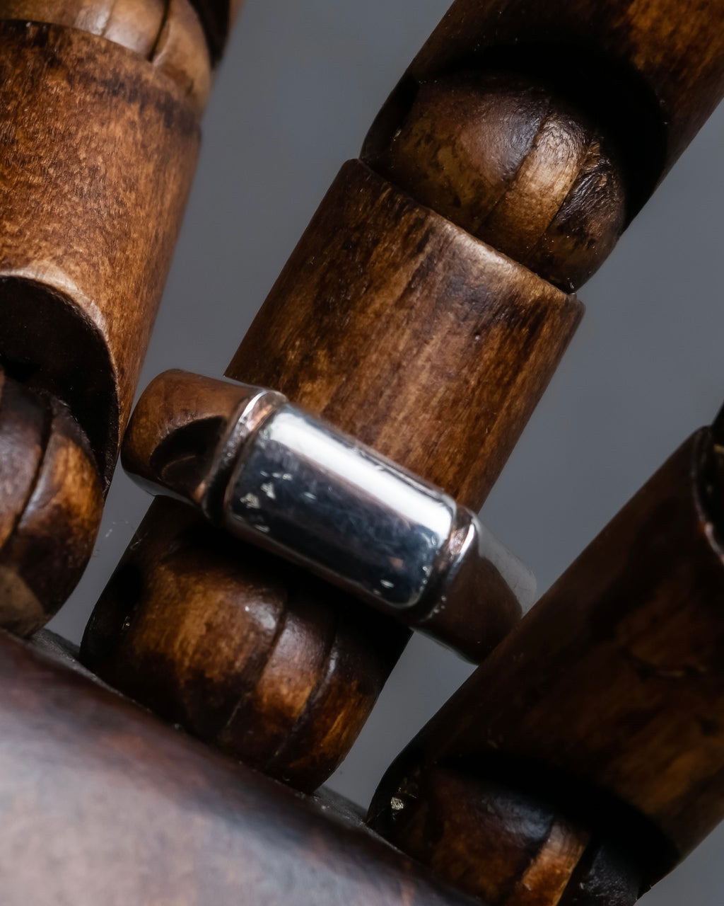 "GUCCI" Bamboo motif design silver 925 ring