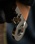 "Ferragamo" Gancini motif leather bangle