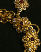 -SPECIAL- “CHANEL” 80’s-90’s ornate gold chain necklace