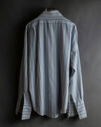 "Vintage multi-stripe pattern shirt"