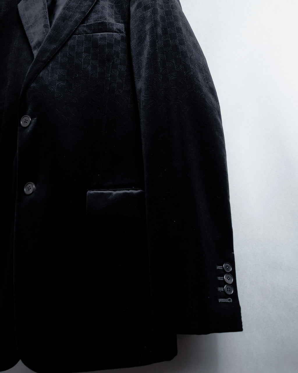 "LOUIS VUITTON" Geometric pattern velvet tailored jacket