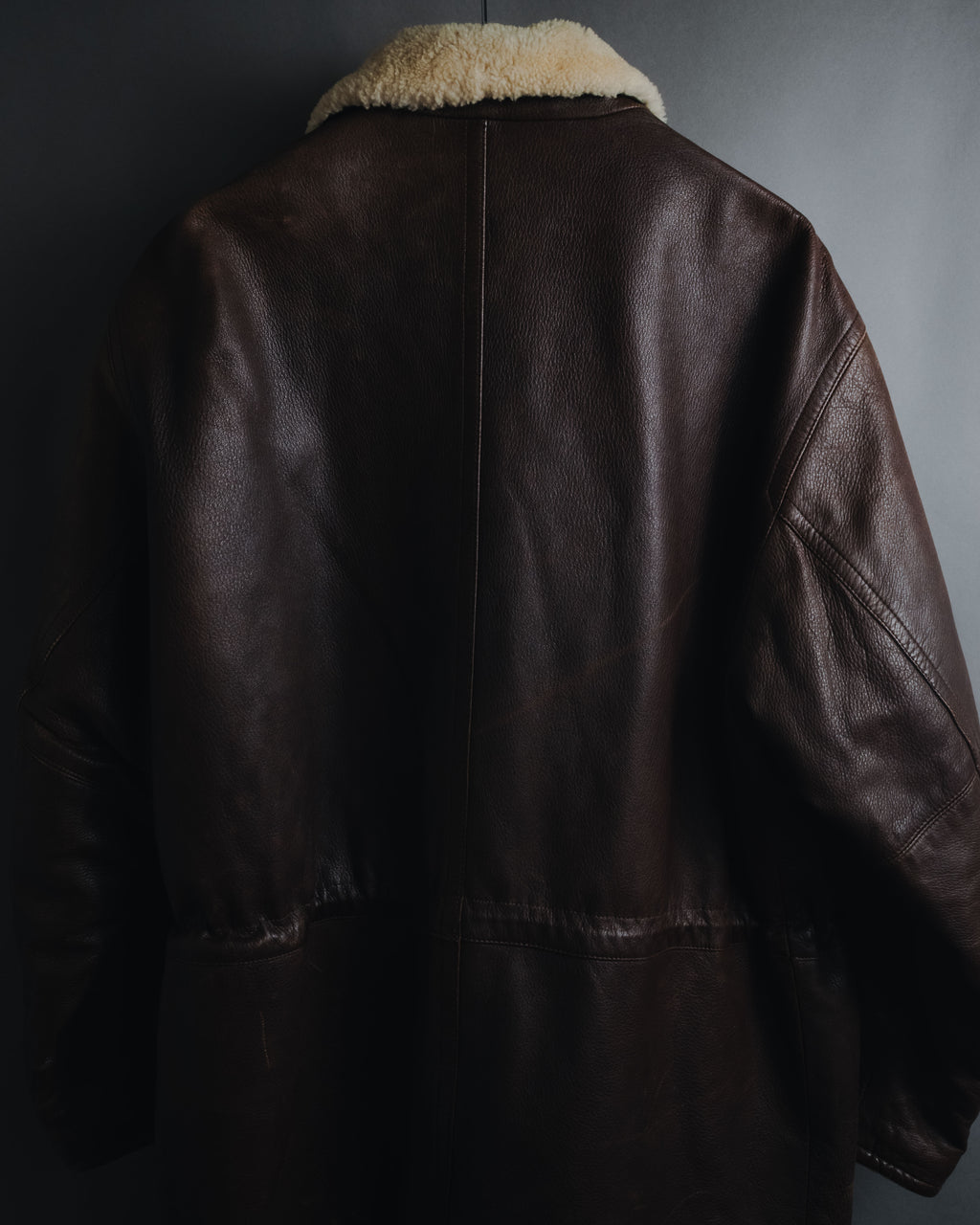 "Christian Dior" 80’s-90’s deerskin shearling collar leather jacket