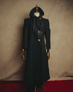 "BALENCIAGA" 2022 Distressed hooded long coat