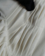 "JIL SANDER" Asymmetrical tuck gather detail long dress