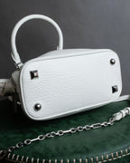 "MAISON MARGIELA" 5AC small white color 2way leather bag