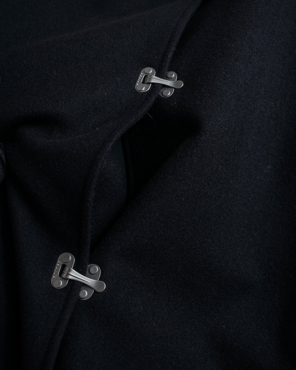 "CELINE" Hedi Slimane period metal buckle design long coat