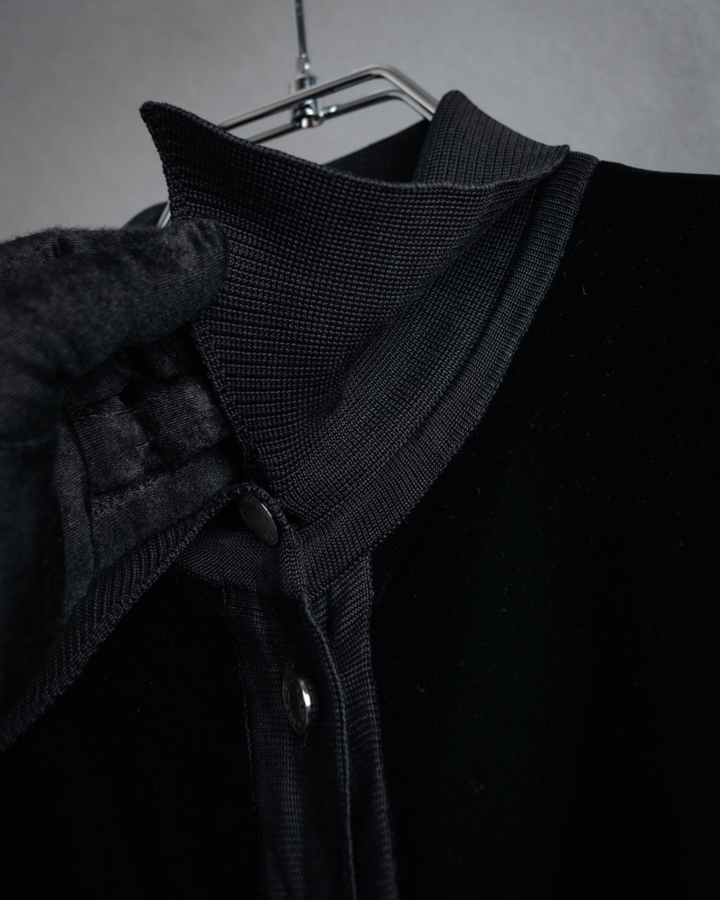 –SPECIAL– “HERMES” 90’s-00’s Contrast material serie button shirt cardigan
