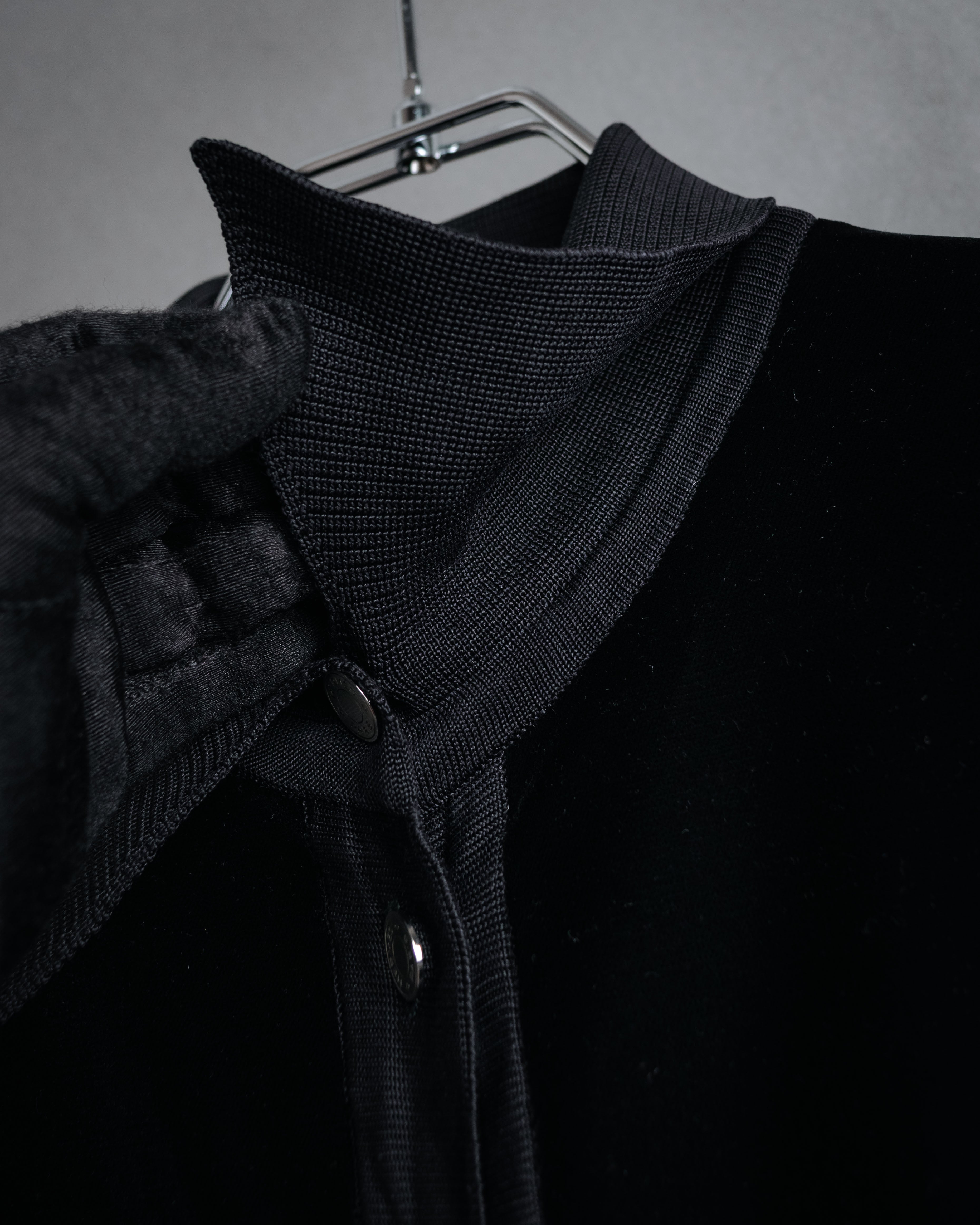 –SPECIAL– “HERMES” 90’s-00’s Contrast material serie button shirt cardigan