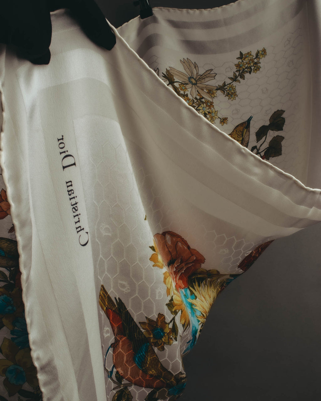 "Christian Dior" 80's-90's Elegant silk scarf