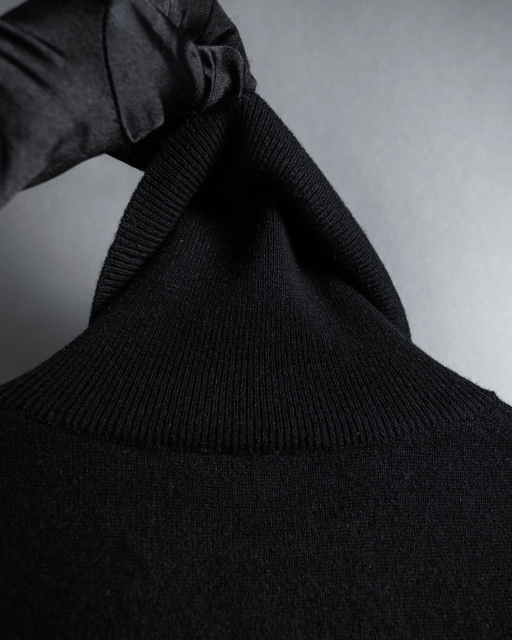 "PRADA" High-gauge folded turtleneck knit
