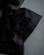"CHANEL" 16AW Tulle lace design ribbon brooch