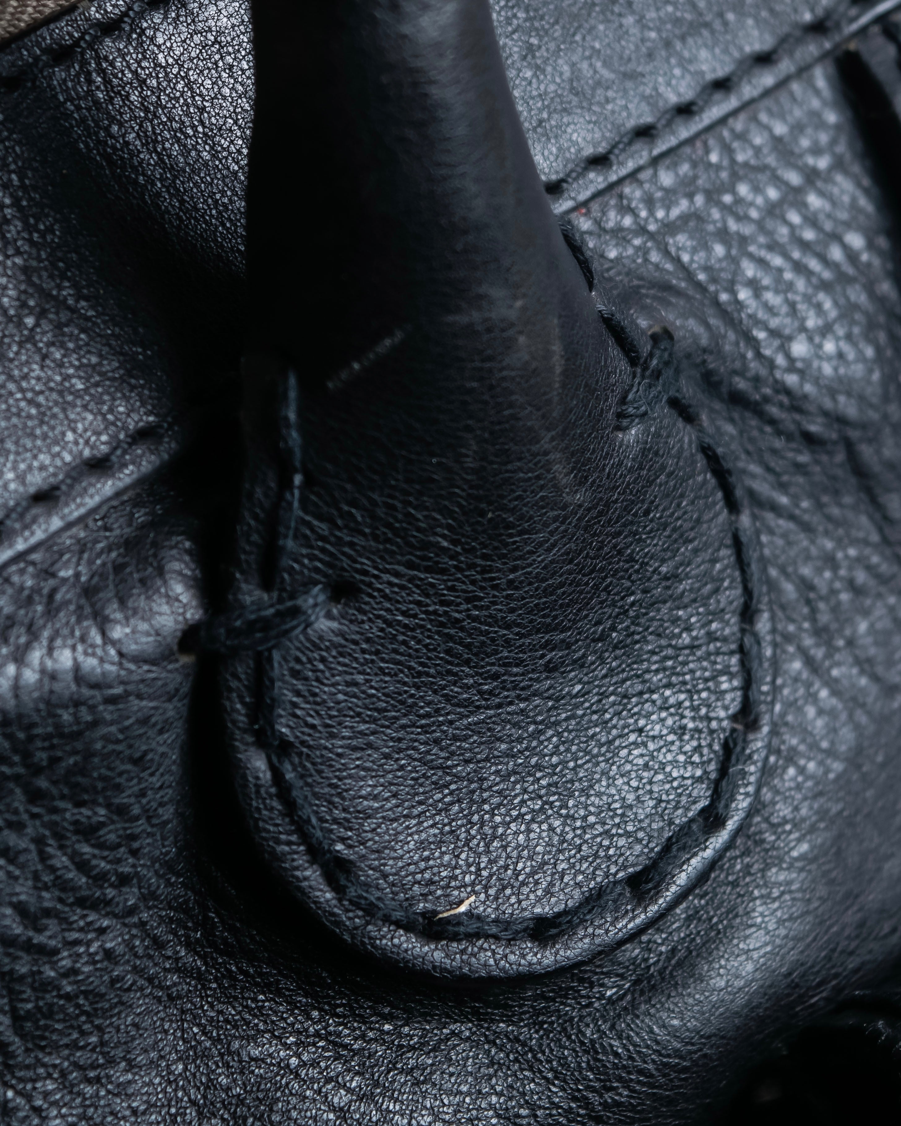 "Chloe" Out pocket detail leather Edith bag