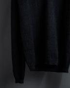 "GUCCI" Silky mix angora V-neck knit pullover
