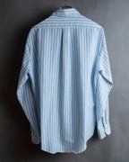 "Vintage light blue striped button-down shirt"