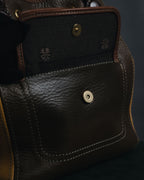 "LOEWE" 90’s drawstring leather bucket bag