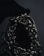"VALENTINO GARAVANI" 2010’s dark romantic statement necklace＆belt