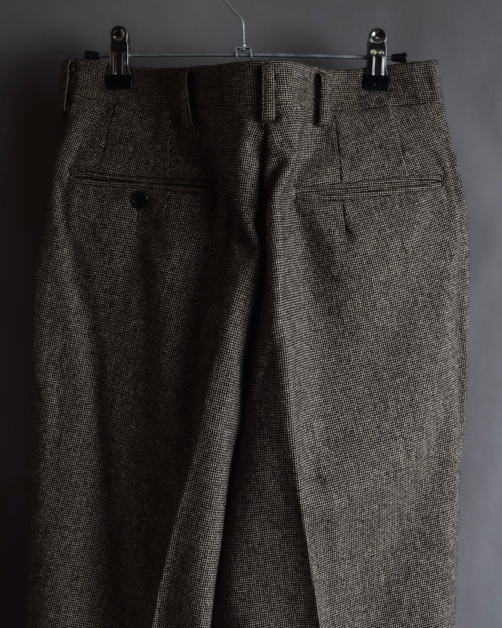 "BROOKS BROTHERS" Melange tweed three-piece suit