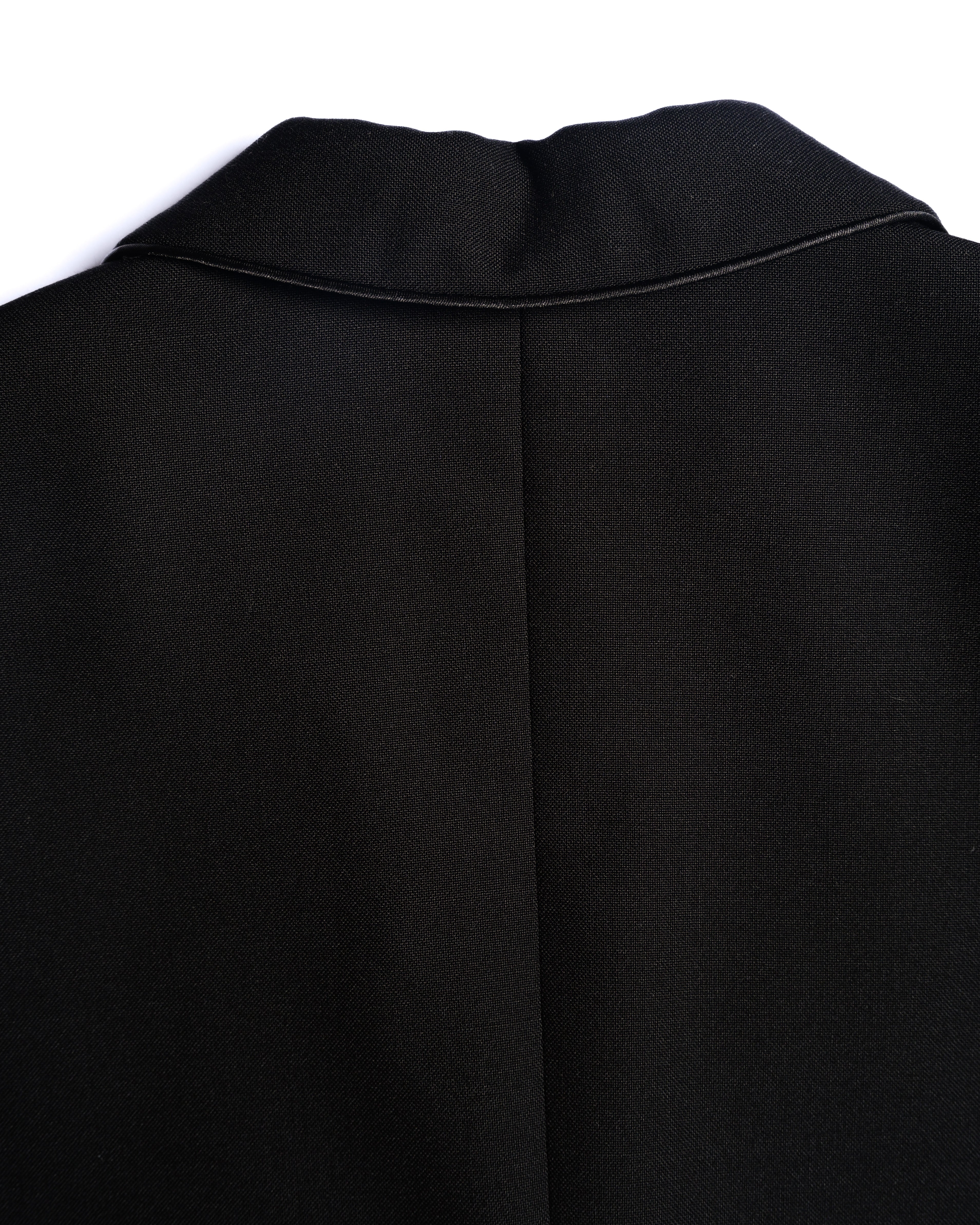 BALENCIAGA/ Chin Strap Detailed 2B Single Breasted Tailored Jacket