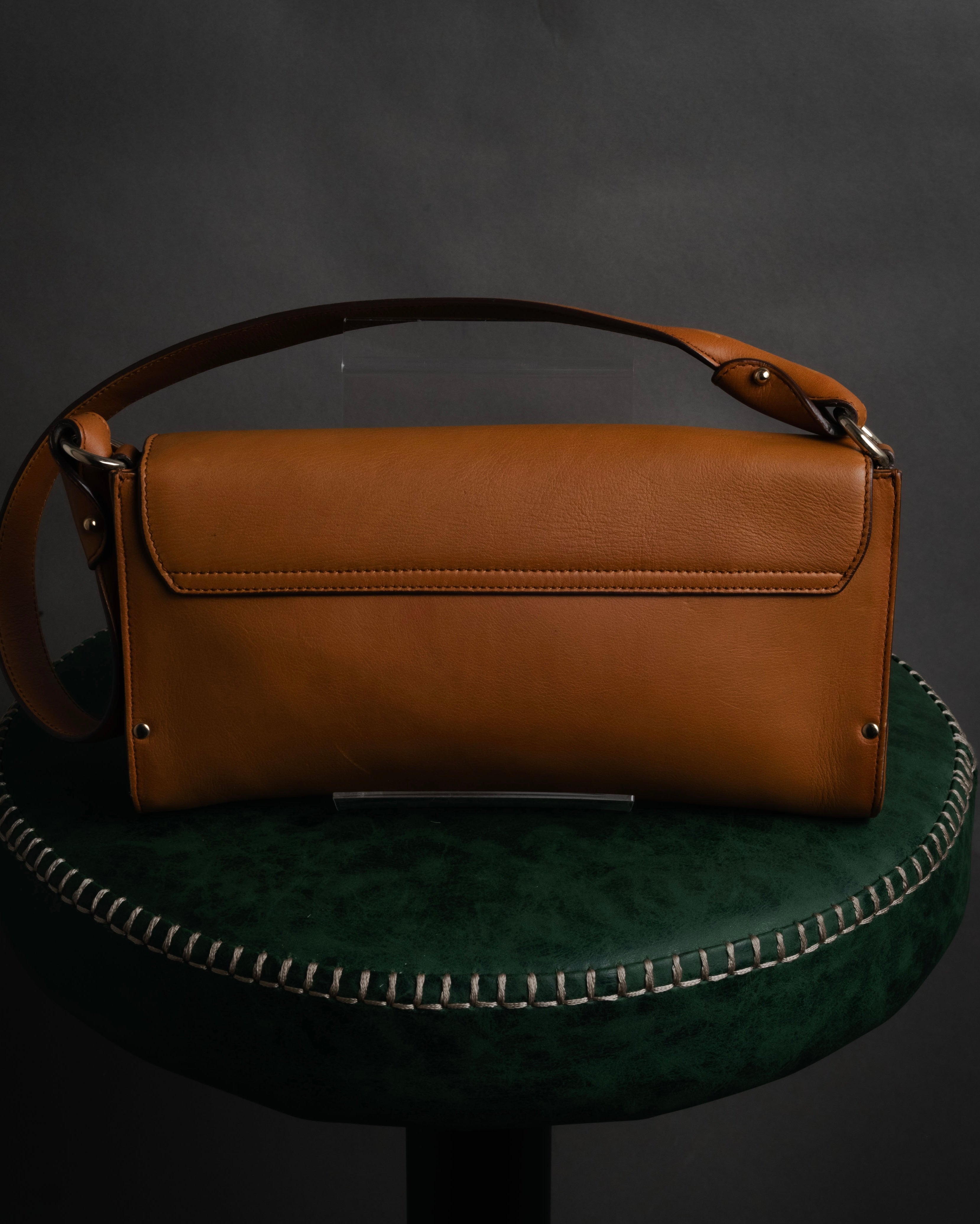 “Salvatore Ferragamo” 2000’s Gancini flap one handle bag