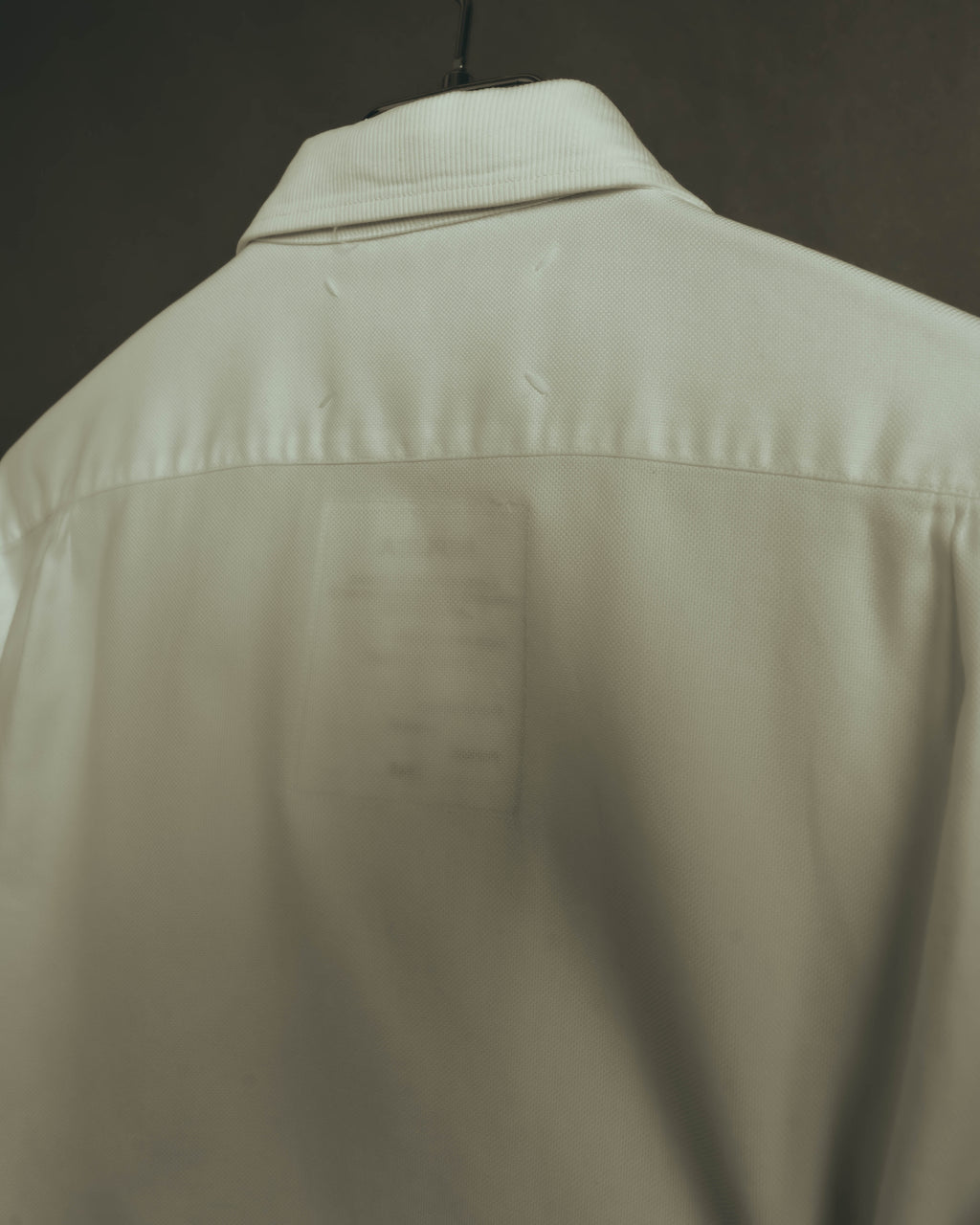 “Maison Martin Margiela” Replica 00’s-10’s Line 14 textured bib white shirt