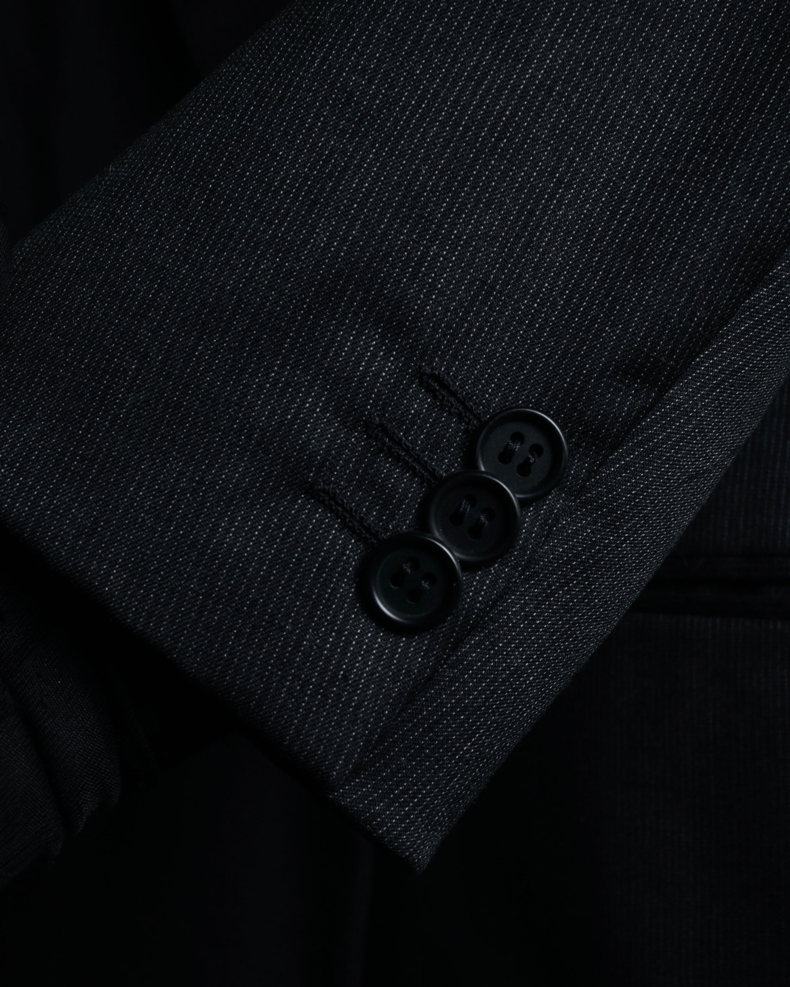 "GIORGIO ARMANI" 90’s draped double breasted suit set-up