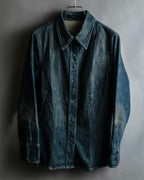 "GUCCI" Vintage faded shaped denim jacket