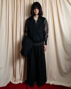 "sacai" Wig design sheer hooded pullover