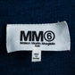 “MM6” front cut designed dennim long pull over