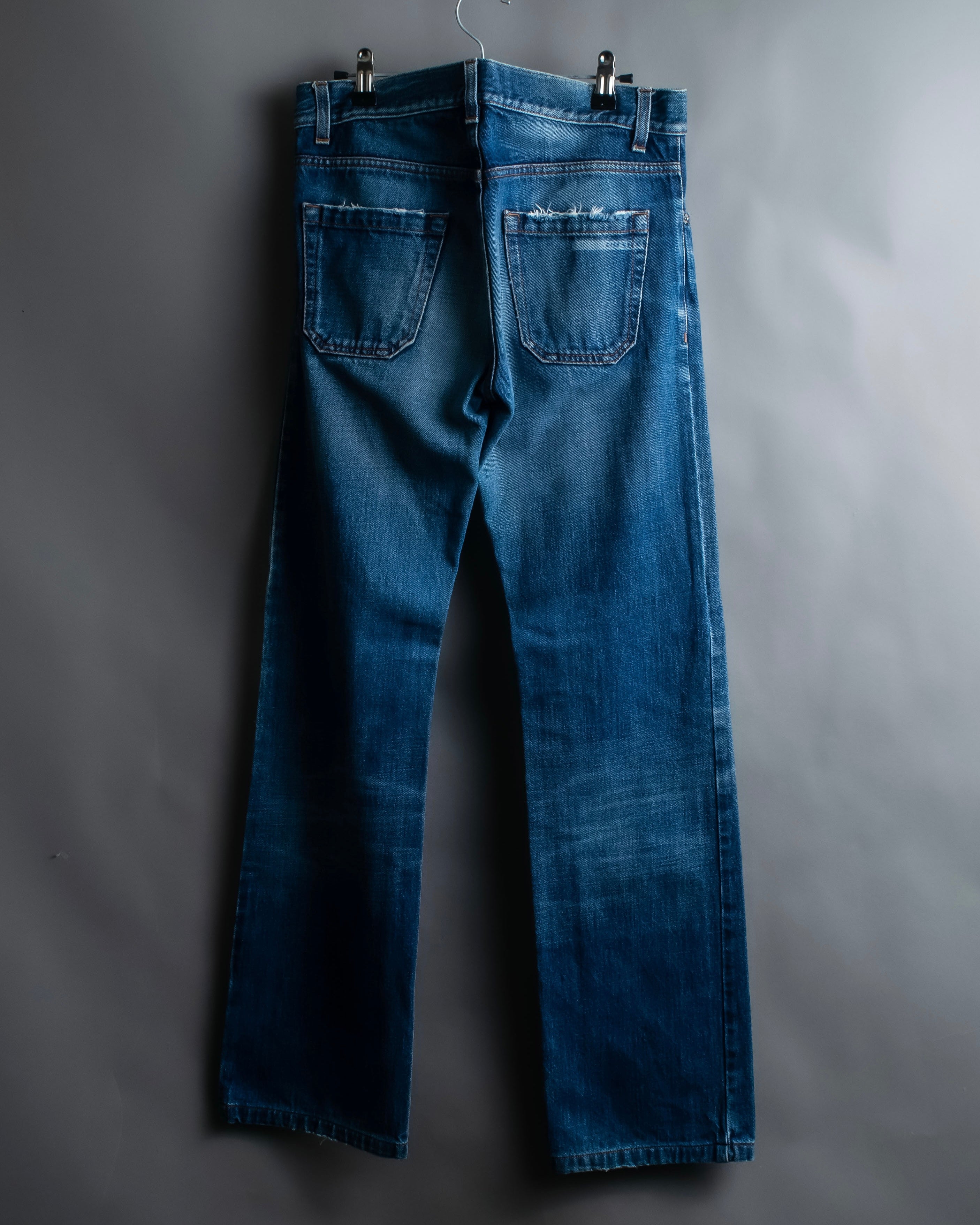 "PRADA" Vintage style three dimensional cut jeans