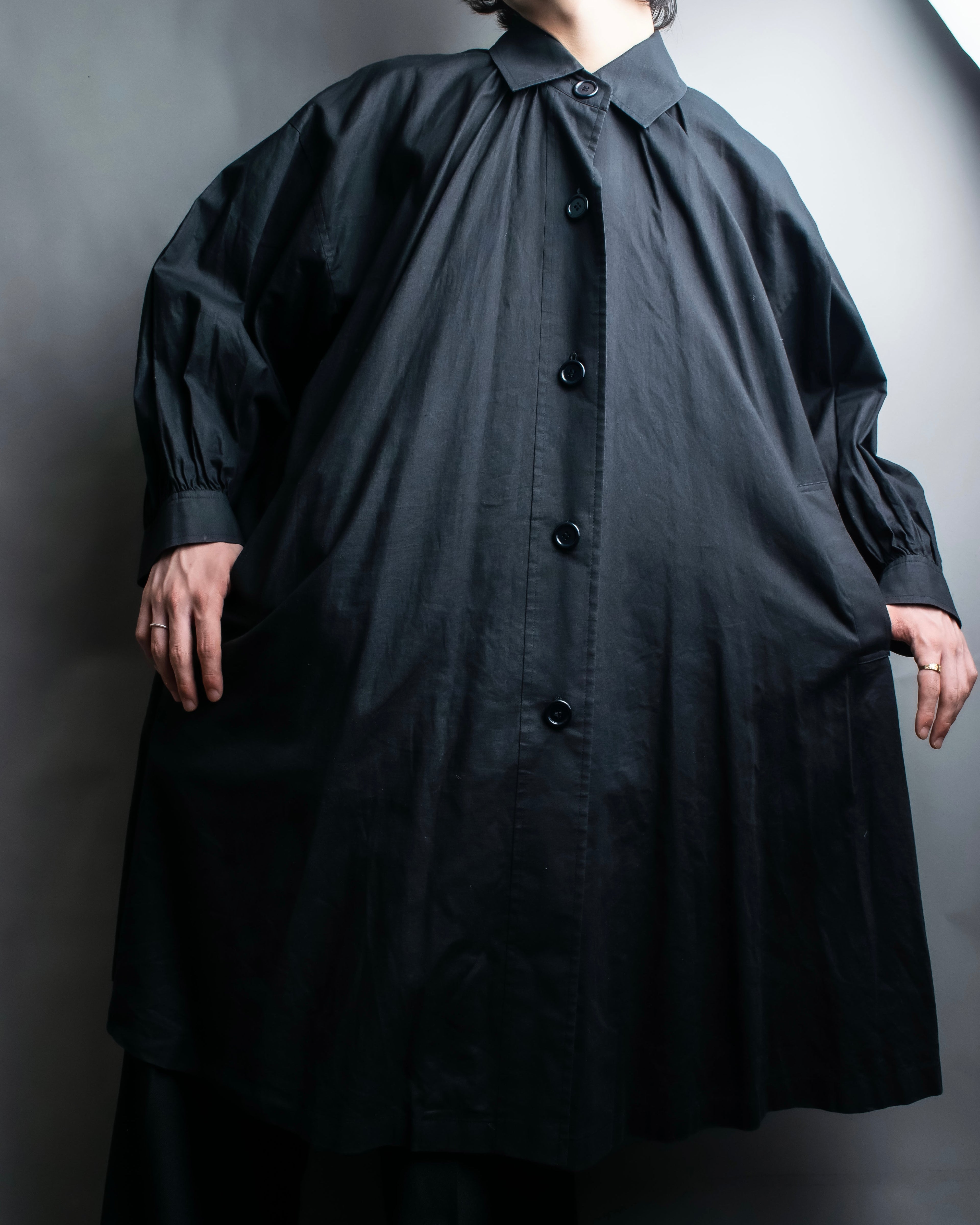 "YVES SAINT LAURENT" Black mode style shirt coat