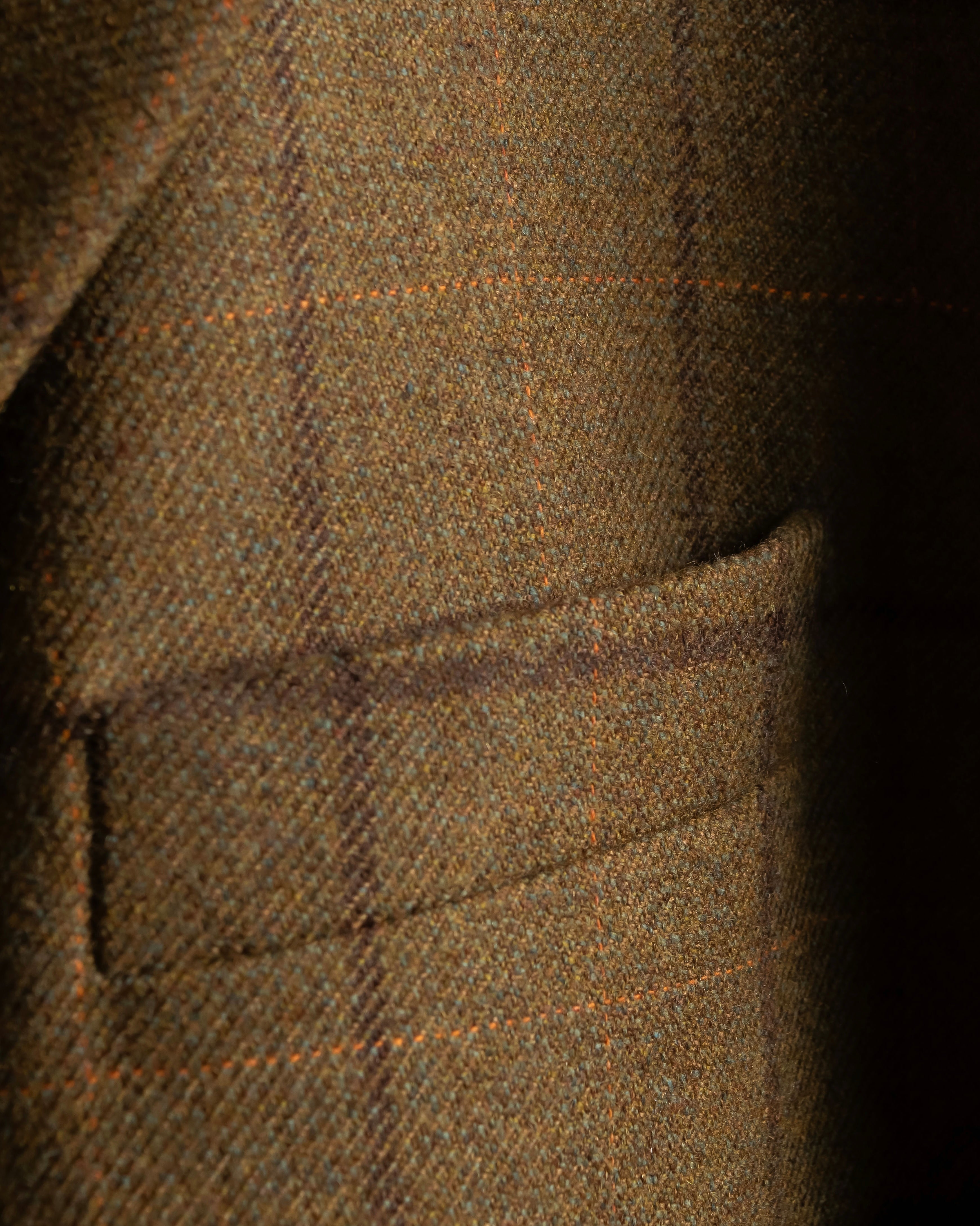 "THE HOUSE OF BRUAR" Check pattern out pocket design 2way tailored jacket