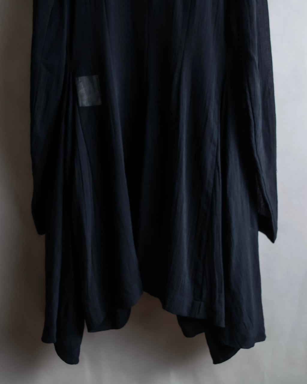 "COMME des GARCONS" 99SS sheer drape docking detail tailored jacket