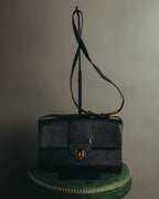 “Yves Saint Laurent” 90’s-00’s Cassandra logo one shoulder leather bag