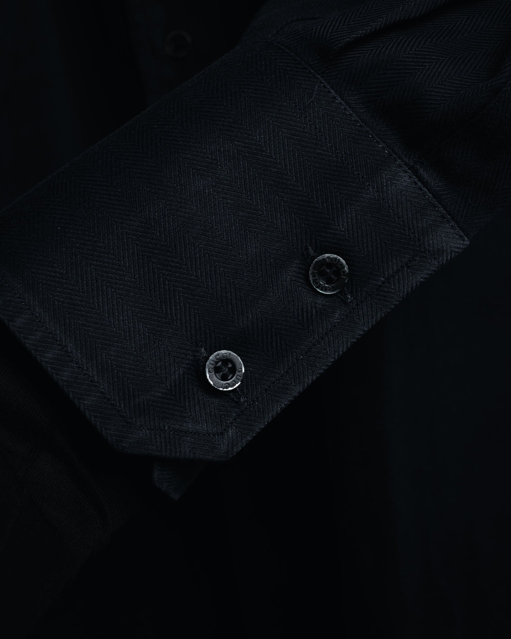 "GUCCI" 2008-2010 Herringbone wide collar dress shirt