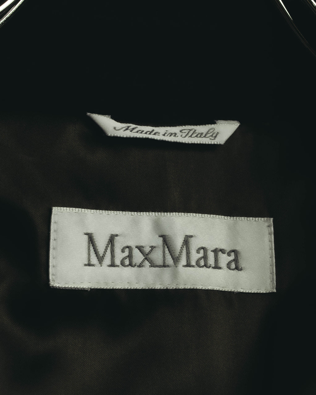 “Max Mara” 00’s Belted angora blend long coat
